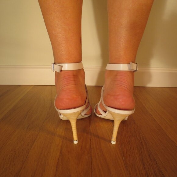 NNB PLEIN SUD White Mid Heel Sandals - Picture 4 of 10